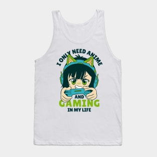 Gaming and Anime Tank Top